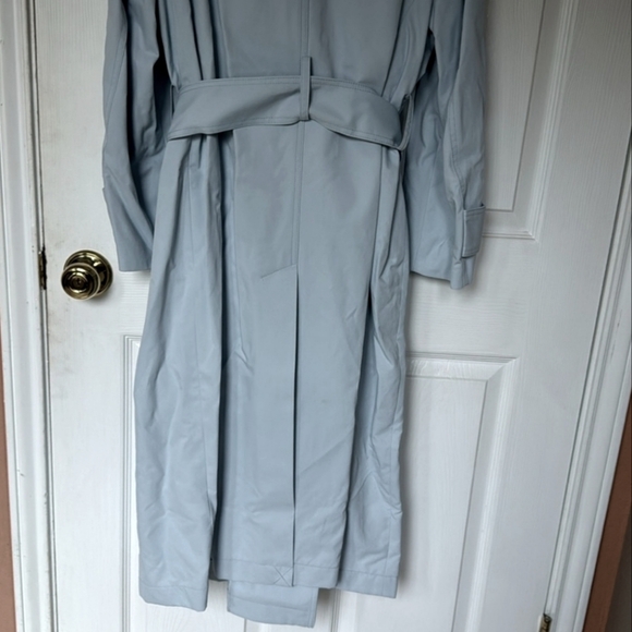 NWT Banana Republic  water resistant light blue  trench coat - Picture 7 of 9